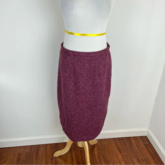 Kenzo Studio Vintage Designer Tweed 2 Piece Suit Blazer Jacket Skirt Set Pink - Picture 5 of 9